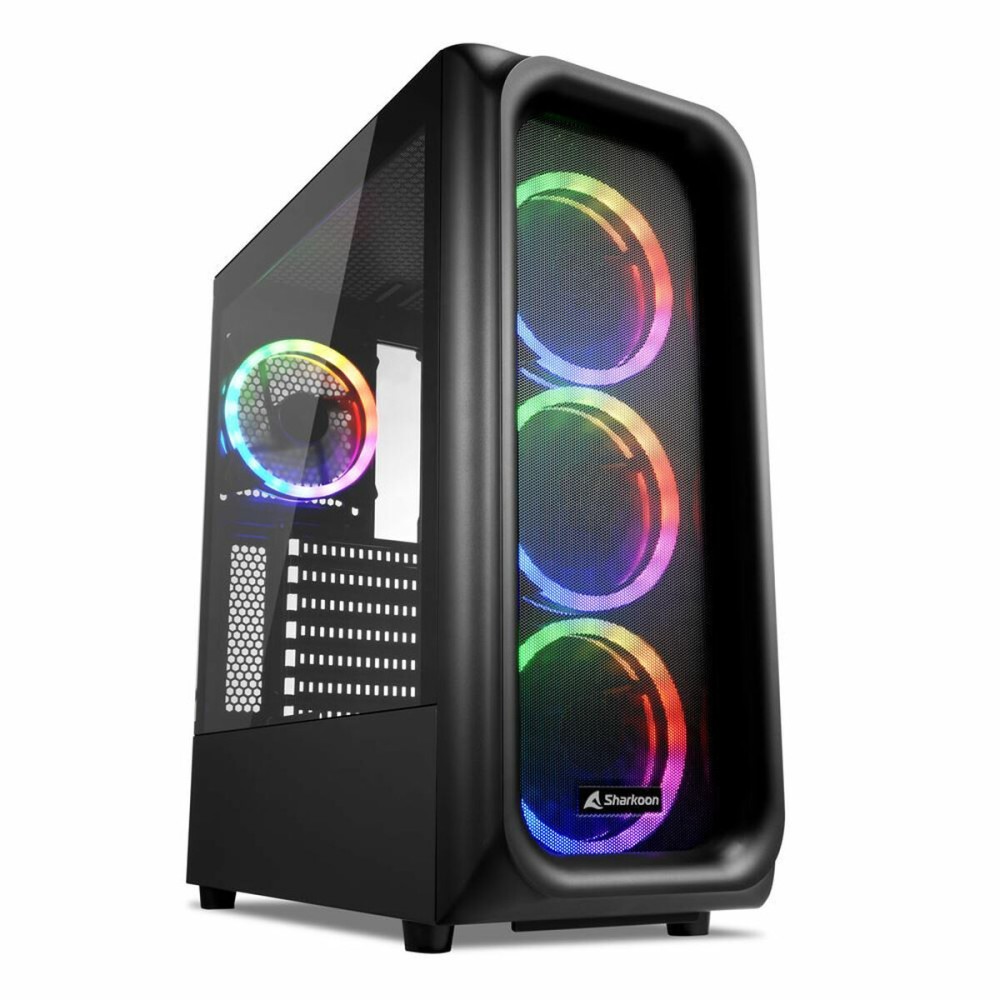 ATX Semi-tower Box Sharkoon TK5M RGB ATX Black