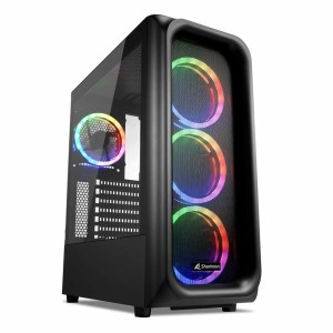 ATX Semi-Tower Gehäuse Sharkoon TK5M RGB ATX Schwarz