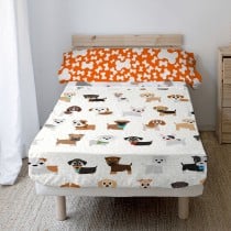 Bedding set HappyFriday Mr Fox Dogs Multicolour Single 2 Pieces