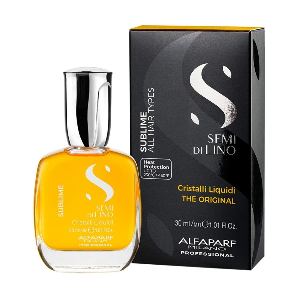 Huile dure Semi Di Lino Sublime Cristal Liquid The Original Alfaparf Milano Semi Di Lino 30 ml