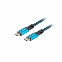 USB-C Cable Lanberg CA-CMCM-45CU-0005-BK Blue Black 50 cm (1 Unit)