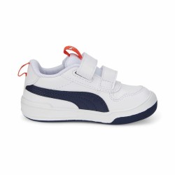 Chaussures casual enfant Puma Multiflex SL V Bleu Blanc