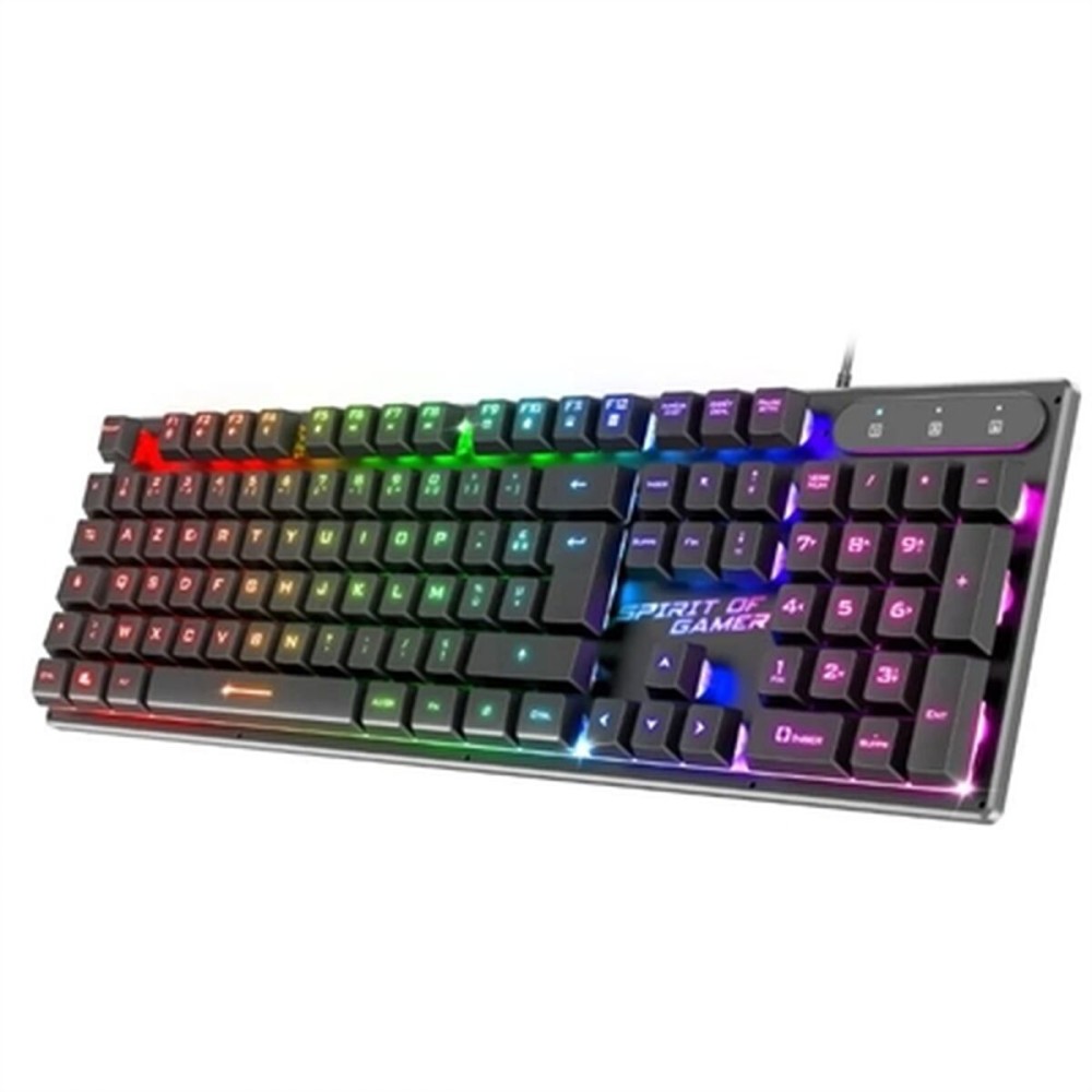 Tastatur Spirit of Gamer PRO-K1 Qwerty Spanisch Schwarz