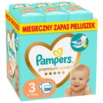 Couches jetables Pampers 3 (200 Unités)