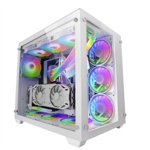 ATX Semi-Tower Gehäuse Mars Gaming MCV3W Weiß RGB