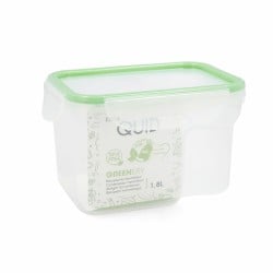 Boîte à lunch hermétique Quid Greenery 1,8 L Transparent Plastique (Pack 4x)