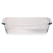 Baking tray Borcam Transparent Borosilicate Glass Sponge cake With handles (12 Units)