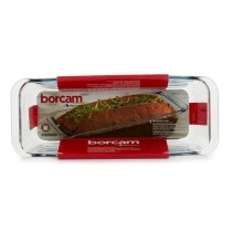 Plateau pour Four Borcam Transparent Verre Borosilicaté Biscuit Avec des poignées (12 Unités)