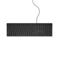 Tastatur Dell KB216 Schwarz Schwarzweiß QWERTY