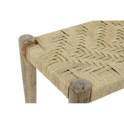 Bench DKD Home Decor Natural Rope Mango wood (88 x 42 x 39,5 cm)