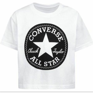 Kurzarm-T-Shirt für Kinder Converse Weiß