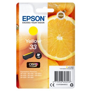 Cartouche d'encre originale Epson C13T33444012 Jaune