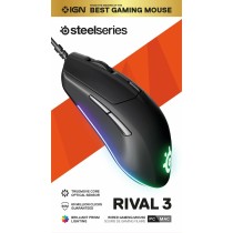 Optische Maus SteelSeries Rival 3 Schwarz