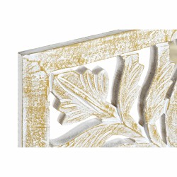 Wall Decoration DKD Home Decor Golden White Iron Romantic MDF Wood (40 x 2 x 120 cm)