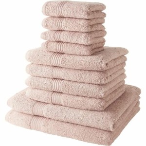 Towel set TODAY Light Pink 10 Pieces