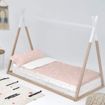 Housse de couette non rembourrée HappyFriday Basic Kids Little star Rose 90 x 200 cm