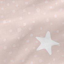 Quilt Cover without Filling HappyFriday Basic Kids Little star Pink 90 x 200 cm