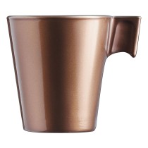 Tasse mug Luminarc Flashy Marron Clair 80 ml verre (24 Unités)