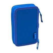 Double Pencil Case R. C. Deportivo de La Coruña Blue White 12.5 x 19.5 x 4 cm