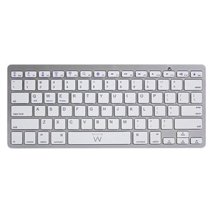 Bluetooth-Tastatur Ewent EW3161 Weiß Silberfarben