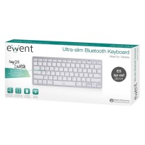 Bluetooth-Tastatur Ewent EW3161 Weiß Silberfarben