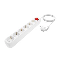 Power Socket - 6 Sockets with Switch Aisens White (1,4 m)