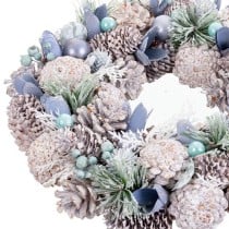 Couronne de Noël Bleu Multicouleur Plastique Foam 26 x 26 x 7,5 cm