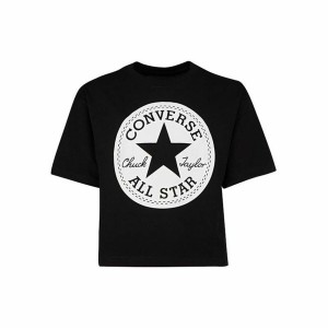 Kurzarm-T-Shirt für Kinder Converse Schwarz