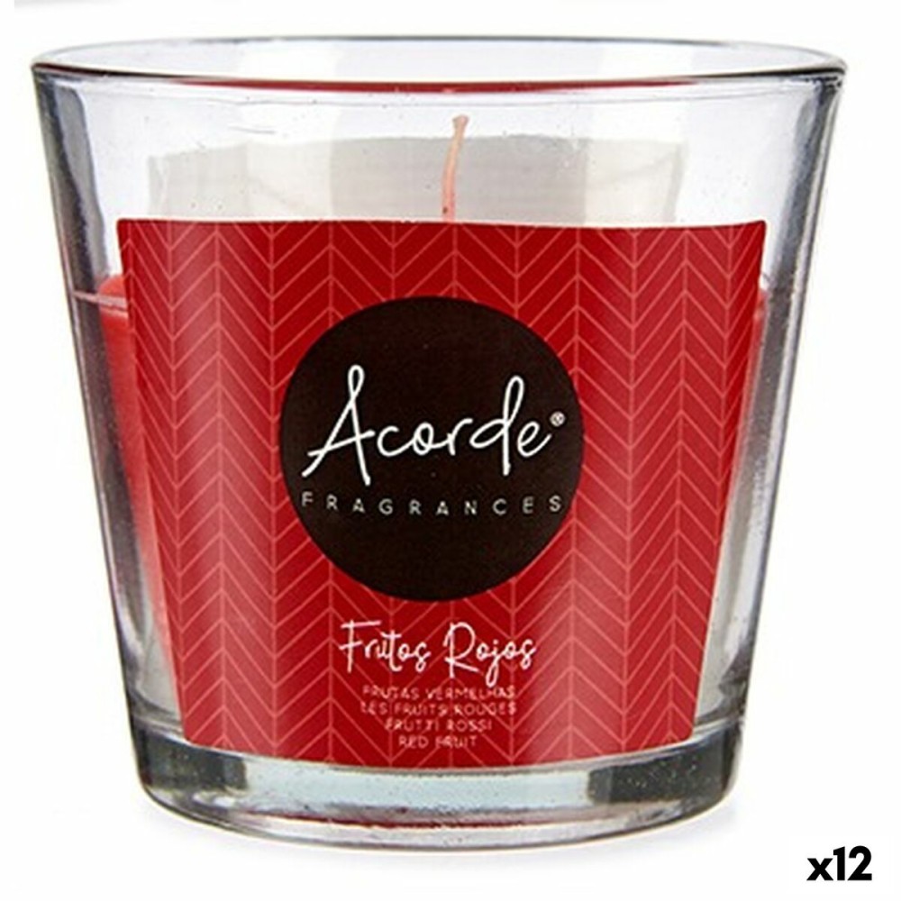 Scented Candle Acorde 630-50H Red fruits 120 g (12 Units)