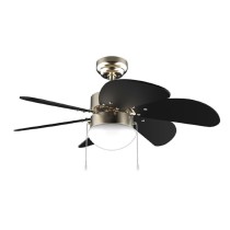 Ventilateur de Plafond avec Lumière Cecotec EnergySilence Aero 365 Doré Bois 50 W