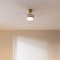 Ceiling Fan with Light Cecotec EnergySilence Aero 4265 White Golden 18 W 65 W