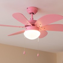 Ceiling Fan with Light Cecotec EnergySilence Aero 3600 Vision Full Pink 50 W