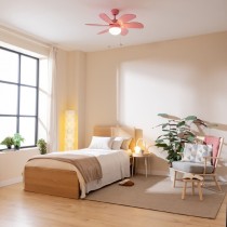 Ceiling Fan with Light Cecotec EnergySilence Aero 3600 Vision Full Pink 50 W