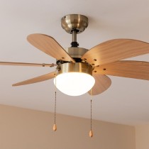 Deckenventilator mit Lampe Cecotec EnergySilence Aero 360 Gold Holz 50 W