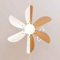 Ventilateur de Plafond avec Lumière Cecotec EnergySilence Aero 360 Doré Bois 50 W