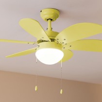 Ventilateur de Plafond avec Lumière Cecotec EnergySilence Aero 3600 Vision Full 50 W Jaune