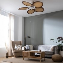 Ventilateur de Plafond Cecotec EnergySilence Aero 5200 Palm 35 W Ø132 cm Rose clair