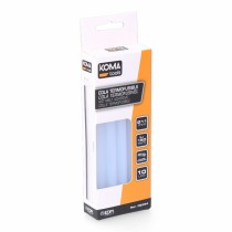 Hot melt glue  sticks Koma Tools Transparent ø 11 x 150 mm (10 Units)