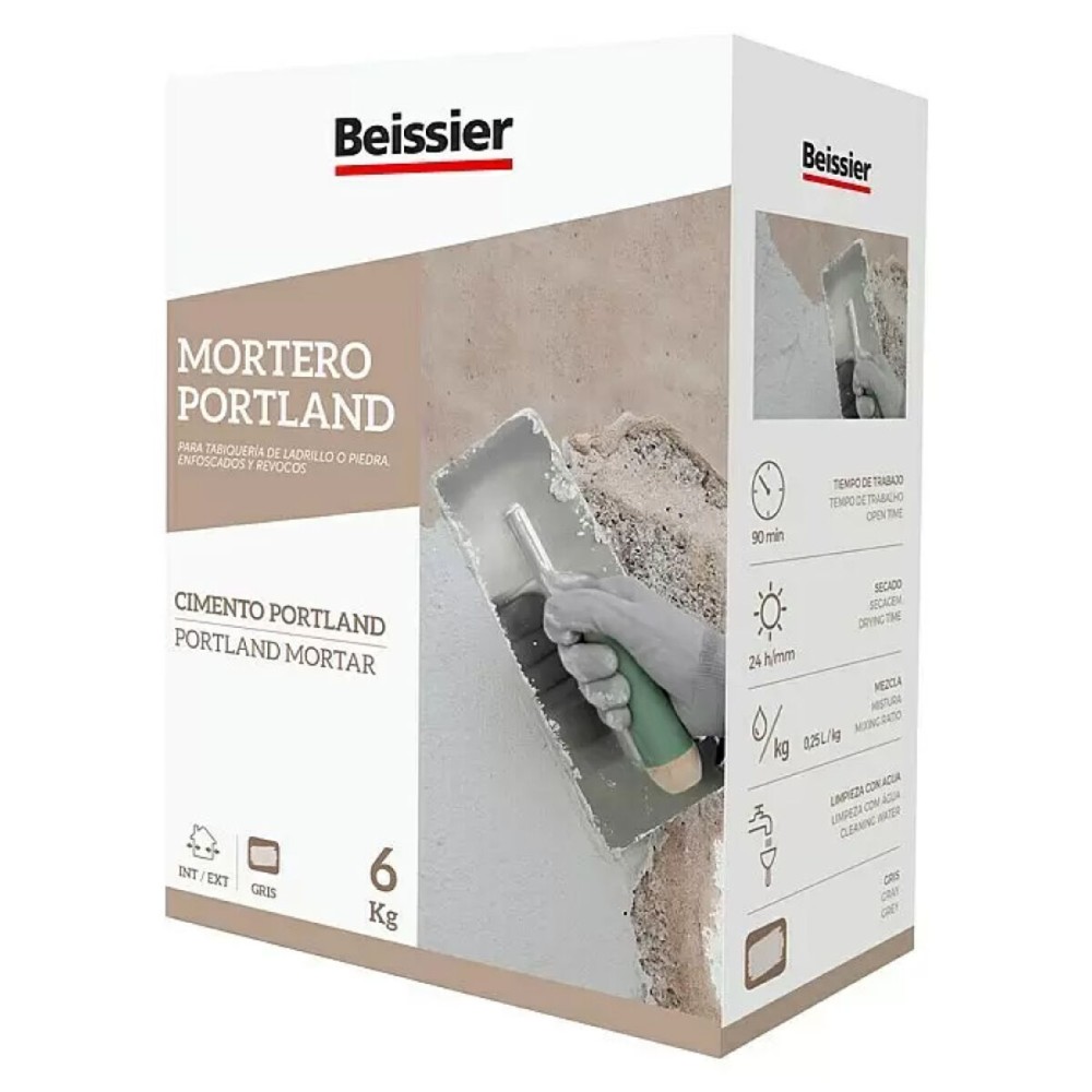 Mortar Beissier Portland  70303-002 Grey 6 Kg