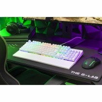 Mechanical keyboard The G-Lab KEYZ RUBIDIUM White Azerty French