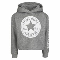 Sweatshirt mit Kapuze für Mädchen Converse 469889 042 Grau