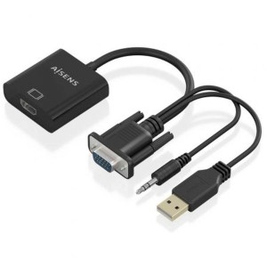 USB-Kabel Aisens A115-0872 Schwarz 20 cm