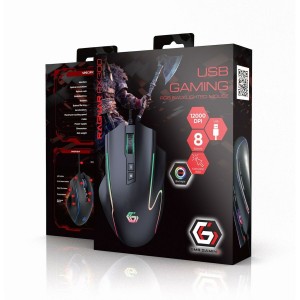 Mouse GEMBIRD MUSG-RAGNAR-RX300 Schwarz 12000 dpi