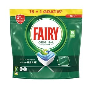 Tabs für Spülmaschine Fairy Original 16 Kapseln