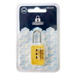 Combination padlock EDM Brass