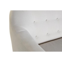 Canapé DKD Home Decor Naturel Polyester Bois d'hévéa Crème (172 x 82 x 82 cm)