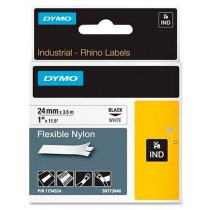 Laminated Tape for Labelling Machines Dymo Rhino Black White (5 Units)