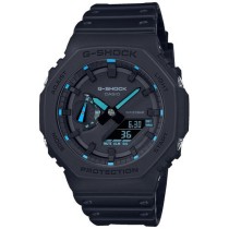 Montre Homme Casio G-Shock OAK - NEON BLUE INDEX Noir (Ø 45 mm)