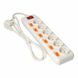 Power Socket - 6 Sockets with Switch EDM (1,5 m)