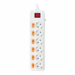 Power Socket - 6 Sockets with Switch EDM (1,5 m)